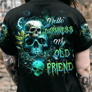 HELLO DARKNESS MY OLD FRIEND SKULL NIGHT ALL OVER PRINT - TLTR1104232