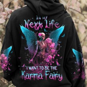 KARMA FAIRY SKULL SKELETON ROSE ALL OVER PRINT - TLTW0603237