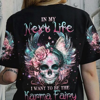 KARMA FAIRY SKULL SUGAR SKULL ALL OVER PRINT - YHHG1502232