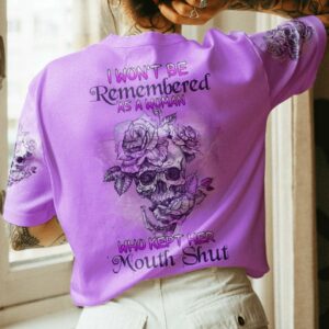 I WON'T BE REMEMBERED ROSE SKULL ALL OVER PRINT - TLNZ2912221