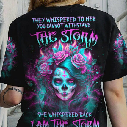 I AM THE STORM SUGAR SKULL GIRL ALL OVER PRINT - YHDU1404233