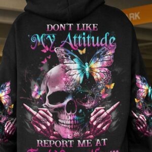 DON'T LIKE MY ATTITUDE SKULL ALL OVER PRINT - YHDU1303233