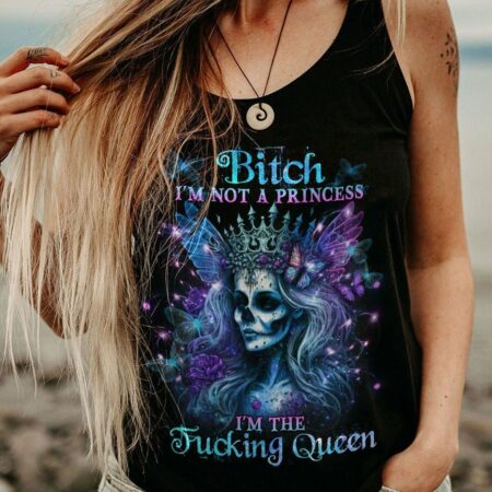 I'M THE F QUEEN SUGAR SKULL ALL OVER PRINT - YHHG0103233