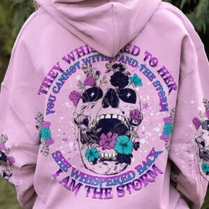 I AM THE STORM FLOWER SKULL ALL OVER PRINT - YHDU1503234