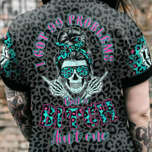 I GOT 99 PROBLEMS SKULL LEOPARD ALL OVER PRINT - TLTR1404231