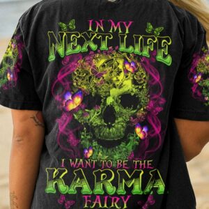 KARMA FAIRY BUTTERFLY SKULL ALL OVER PRINT - TLTY1712222