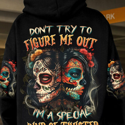 DON'T TRY TO FIGURE ME OUT SUGAR SKULL ALL OVER PRINT - TLNZ1004231