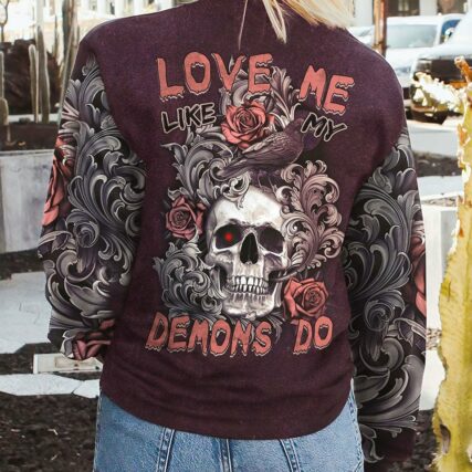 LOVE ME LIKE MY DEMONS DO SKULL ALL OVER PRINT - TLTM0811221