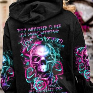 I AM THE STORM SKULL ROSE SMOKE ALL OVER PRINT - TLTR0203233