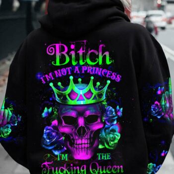 I'M THE FKING QUEEN ROSE SKULL ALL OVER PRINT - TLTW0702233