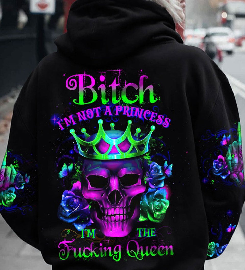 I'M THE FKING QUEEN ROSE SKULL ALL OVER PRINT - TLTW0702233