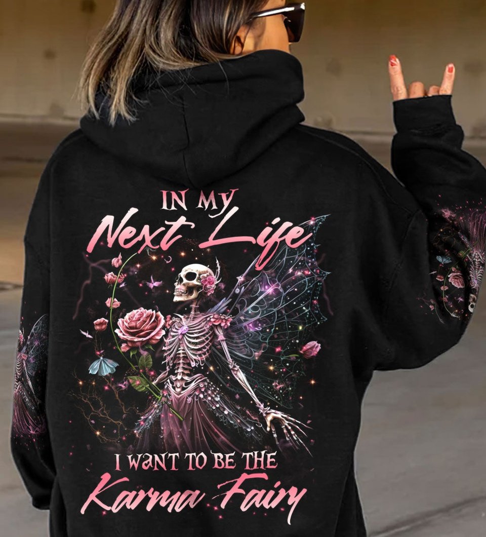 KARMA FAIRY SKULL ALL OVER PRINT - YHLN0103232