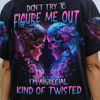 DON'T TRY TO FIGURE ME OUT SKELETON ROSE ALL OVER PRINT - TLNO1104232