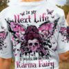 KARMA FAIRY BUTTERFLY MESSY BUN ALL OVER PRINT - TLNO1002234