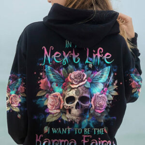 KARMA FAIRY SKULL ROSE ALL OVER PRINT - YHHG0604231