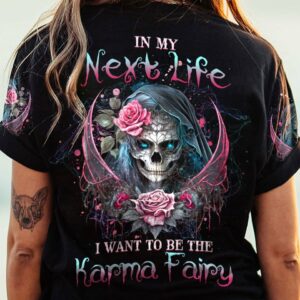 KARMA FAIRY SKULL ROSE ALL OVER PRINT - YHHG0603232