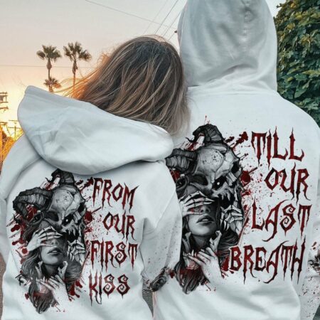 FROM OUR FIRST KISS SKULL COUPLE ALL OVER PRINT - YHLN0501232