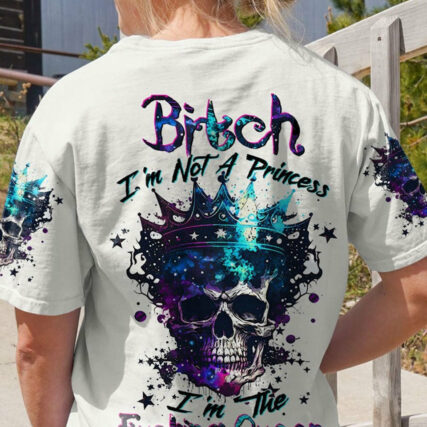 I'M THE F QUEEN GALAXY SKULL ALL OVER PRINT - TLTW1904231