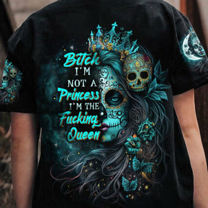 I'M THE F QUEEN HALF SUGAR SKULL ALL OVER PRINT - TLTW1804232