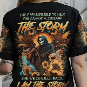 I AM THE STORM REAPER SUNFLOWERS WINGS ALL OVER - YHLN2504232