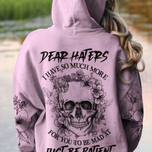 DEAR HATERS SKULL FLOWER ALL OVER PRINT - YHHG0712222