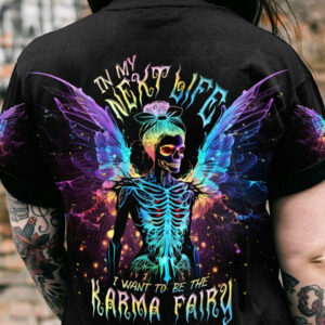 KARMA FAIRY SKELETON WINGS NEON ALL OVER PRINT - TLNT2004233