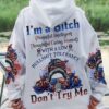 I'M A B DON'T TRY ME AMERICAN MESSY BUN ALL OVER PRINT - TLNO3101231
