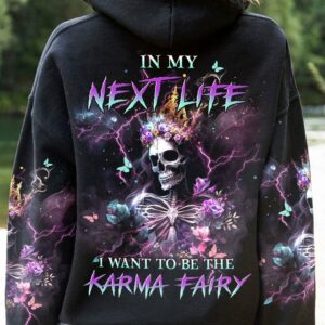 KARMA FAIRY SKULL SKELETON ROSE ALL OVER PRINT - YHHN0303234