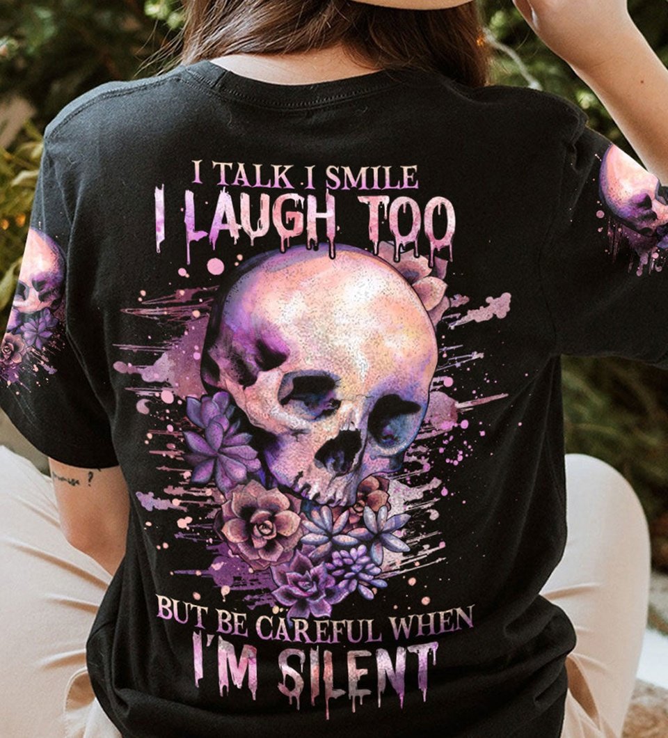 I TALK I SMILE I LAUGH SKULL ALL OVER PRINT - YHHG3003233