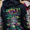 I'M A B DON'T TRY ME TIE DYE SKULL ALL OVER PRINT - TLTW0301236