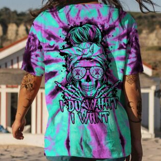 I DO WHAT I WANT TIE DYE SKULL ALL OVER PRINT - TLTY1601232