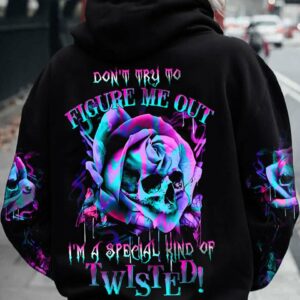 DON'T TRY TO FIGURE ME OUT ROSE SKULL ALL OVER PRINT - TLTW3001235