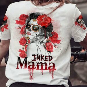 INKED MAMA SUGAR SKULL WHITE ALL OVER PRINT - TLTW0103233