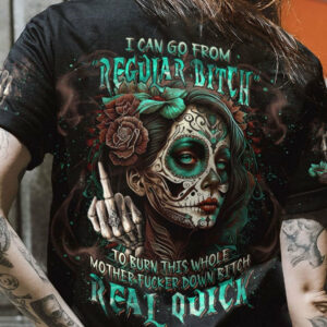 I CAN GO FROM REGULAR B SUGAR SKULL ALL OVER PRINT - TLNT1204233
