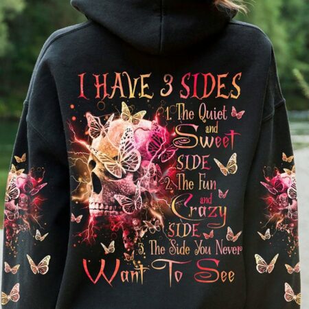 I HAVE 3 SIDES BUTTERFLY SKULL ALL OVER PRINT - TLNO1712221