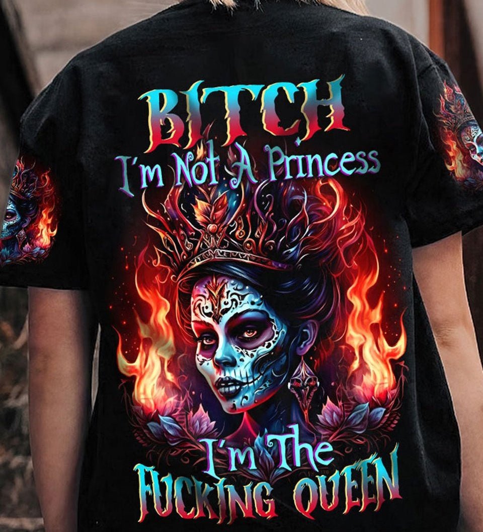 I'M THE F QUEEN SUGAR SKULL GIRL ALL OVER PRINT - TLTW1004236