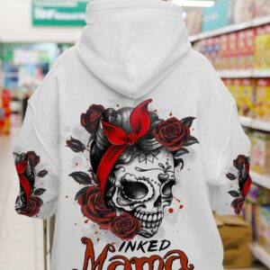 INKED MAMA TATOOED SKULL ALL OVER PRINT - TLTR2202234