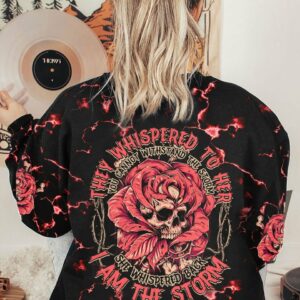 I AM THE STORM SKULL BONES WITH ROSE ALL OVER PRINT - TLTM0612223