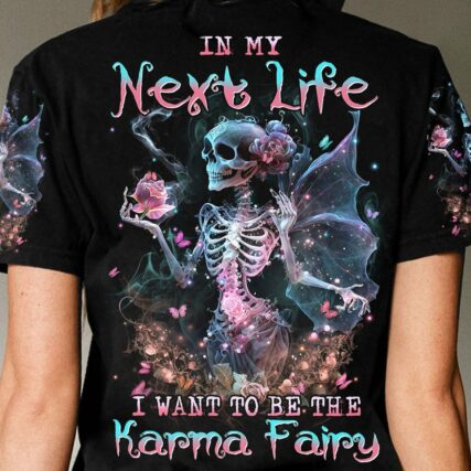KARMA FAIRY SKULL SKELETON ROSE ALL OVER PRINT - YHHN1503234