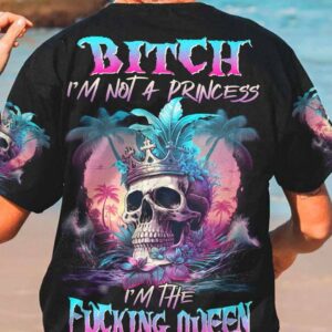 I'M THE F QUEEN SKULL BEACH ALL OVER PRINT - TLNZ2504231