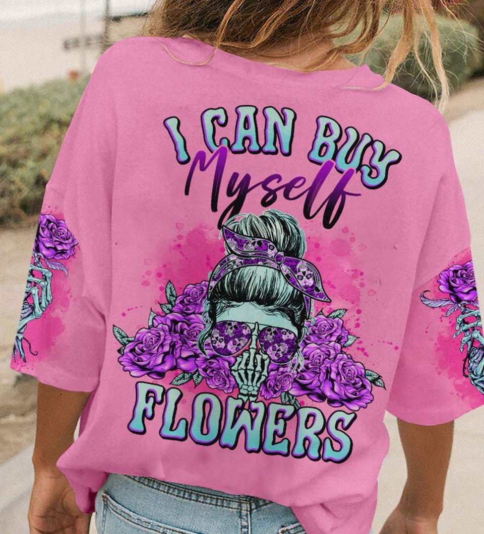 I CAN BUY MYSELF FLOWERS PURPLE ALL OVER PRINT - TLNO1003233