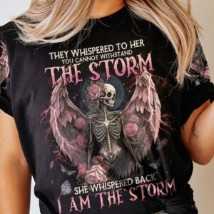 I AM THE STORM SKELETON ROSES WINGS FRONT ALL OVER PRINT - TLNO2702233