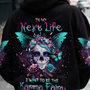 KARMA FAIRY SKULL SUGAR SKULL ALL OVER PRINT - YHHG0803234