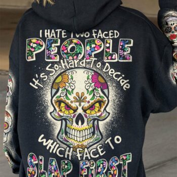 I HATE TWO FACED PEOPLE ALL OVER PRINT - TLTY2411221