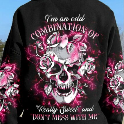 DON'T MESS WITH ME FLOWER SKULL ALL OVER PRINT - TLTR2612224