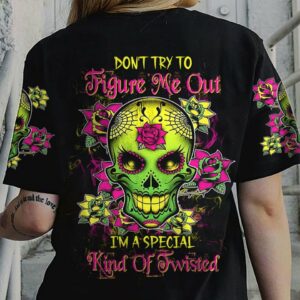 DON'T TRY TO FIGURE ME SUGAR SKULL ALL OVER PRINT - TLTW0512226
