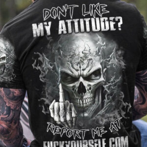 DON'T LIKE MY ATTITUDE MAD SKULL ALL OVER PRINT - TLNZ2604232