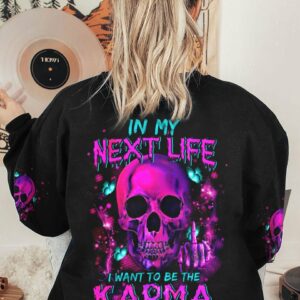 KARMA FAIRY PINK SKULL ALL OVER PRINT - TLTM2312221