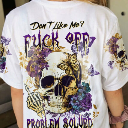 DON'T LIKE ME F OFF FLORAL SKULL ALL OVER PRINT - TLTW1804233