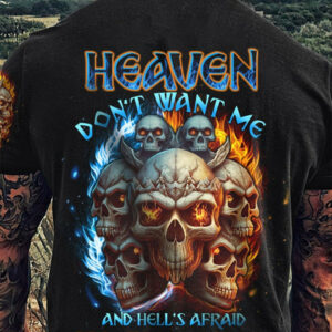 HEAVEN DON'T WANT ME FIRE EYES SKULL ALL OVER PRINT - TLTW2104233